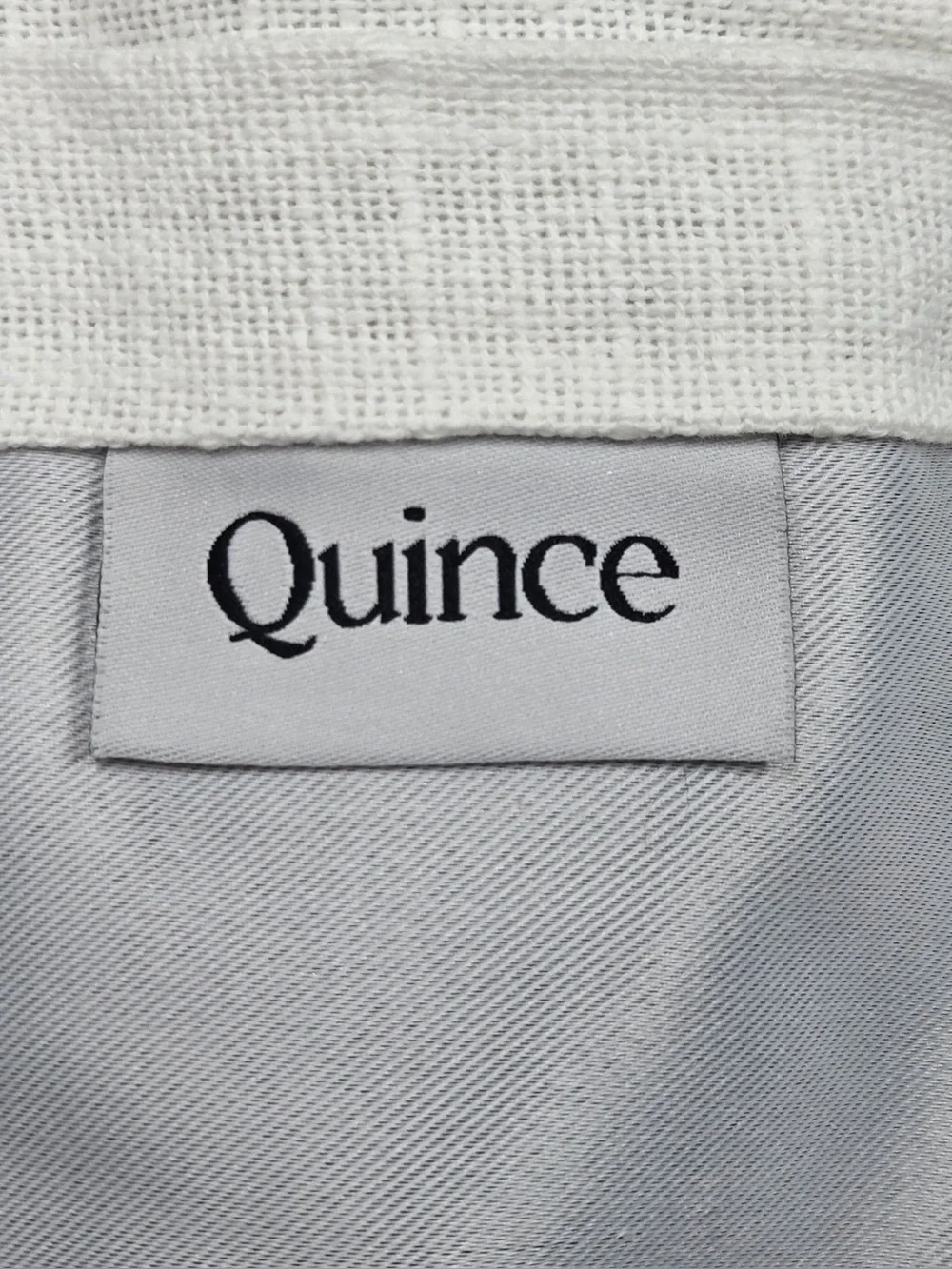 QUINCE Set Of 2 48x96 Cotton Slub Blackout Curtains White 0747